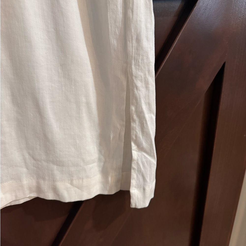 Vince Caftan Maxi Shirt Dress Linen Viscose Blend Beach Cover Up Lagenlook - Picture 9 of 15